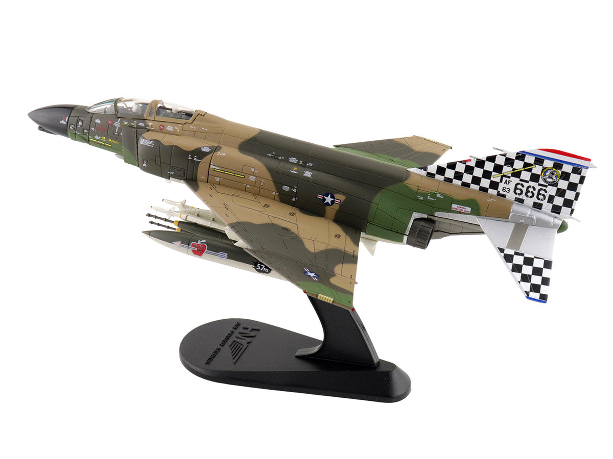 McDonnell Douglas F-4C Phantom II Fighter-Bomber Aircraft "63-7666 William Tell 57th FIS Keflavik Airport Iceland" (1977) United States Air Force "Air Power Series" 1/72 Diecast Model by Hobby Master by Hobby Master
