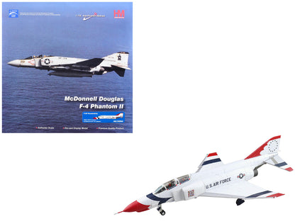 McDonnell Douglas F-4E Phantom II Fighter-Bomber Aircraft "Thunderbirds with Decals for No.1 to 7 planes 1973/74 Season" United States Air Force "Air Power Series" 1/72 Diecast Model by Hobby Master by Hobby Master