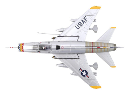 North American F-100D Super Sabre Fighter Aircraft "FW-871 81st TFS 50th TFW France" (1958) United States Air Force "Air Power Series" 1/72 Diecast Model by Hobby Master by Hobby Master