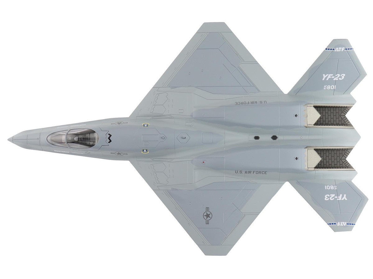 Northrop YF-23 Black Widow II Stealth Fighter Aircraft "#87-0801 PAV-2" (1990) United States Air Force "Air Power Series" 1/72 Diecast Model by Hobby Master by Hobby Master