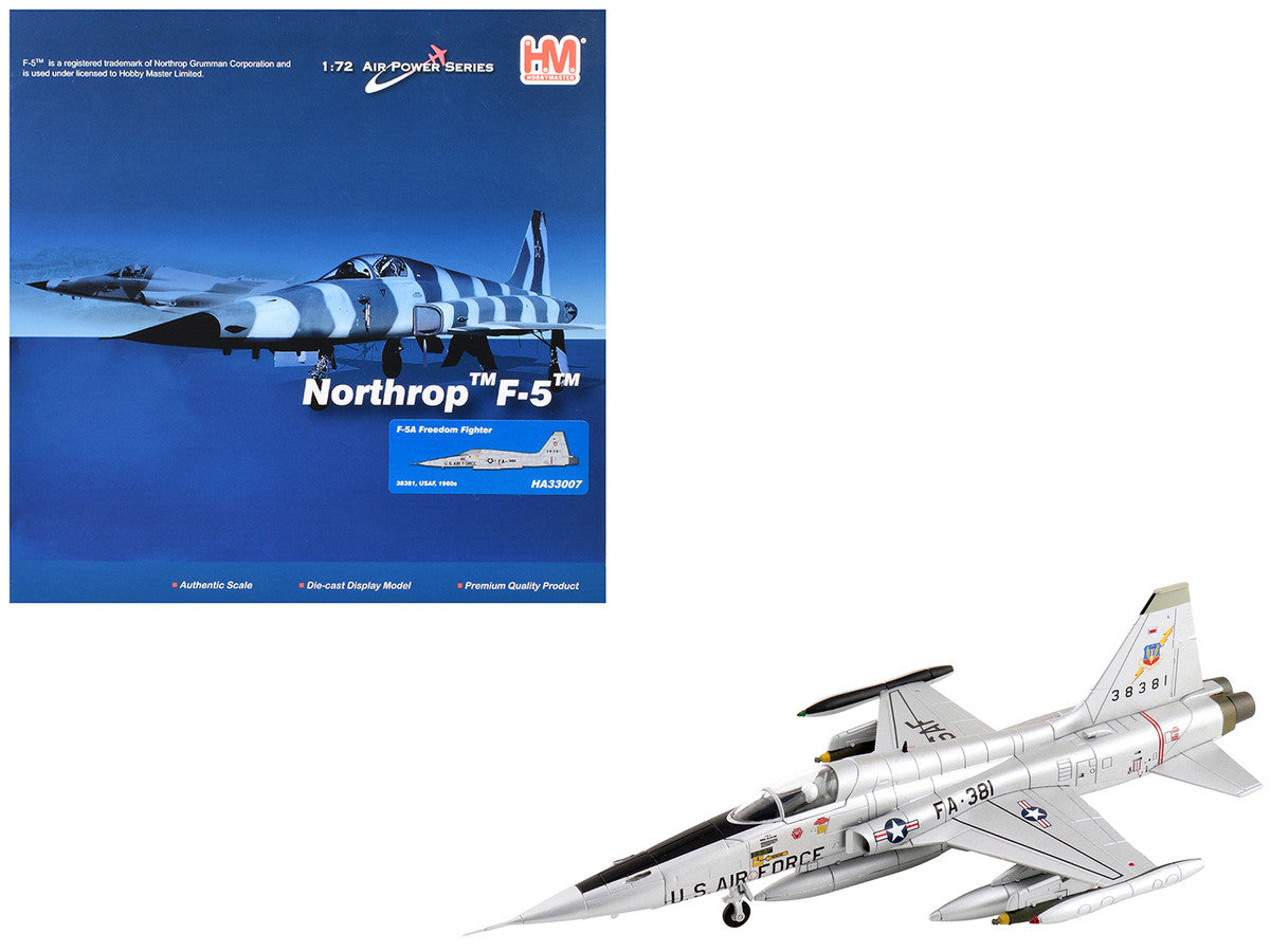Northrop F-5A Freedom Fighter Aircraft "38381" (1960s) United States Air Force "Air Power Series" 1/72 Diecast Model by Hobby Master by Hobby Master