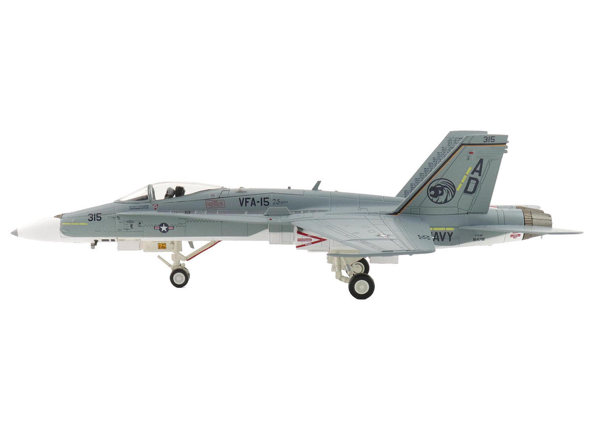 McDonnell Douglas F/A-18C Hornet Aircraft "VFA-15 Retro TAC Demo Jet VFA-106 Gladiators" (2017) United States Navy "Air Power Series" 1/72 Diecast Model by Hobby Master by Hobby Master