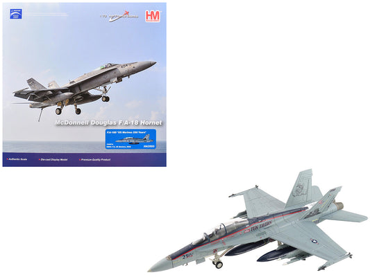 McDonnell Douglas F/A-18D Hornet Aircraft "164874 US Marines 250 Years VMFA-112 Cowboys" (2025) United States Marines "Air Power Series" 1/72 Diecast Model by Hobby Master by Hobby Master