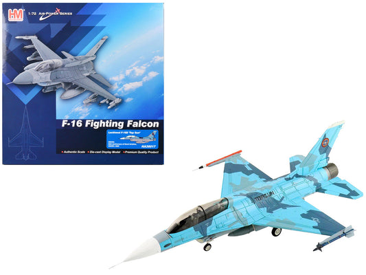 Lockheed F-16B Fighting Falcon Fighter Aircraft "Top Gun 90th Anniversary of Naval Aviation NSAWC" United States Navy "Air Power Series" 1/72 Diecast Model by Hobby Master by Hobby Master