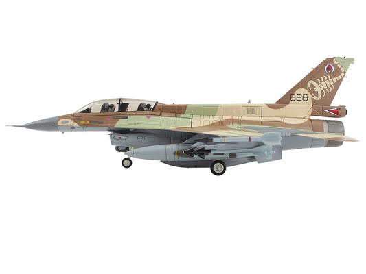 Lockheed F-16D Fighting Falcon Fighter Aircraft "628 Barak 105 Squadron The Scorpion" Israeli Air Force "Air Power Series" 1/72 Diecast Model by Hobby Master by Hobby Master