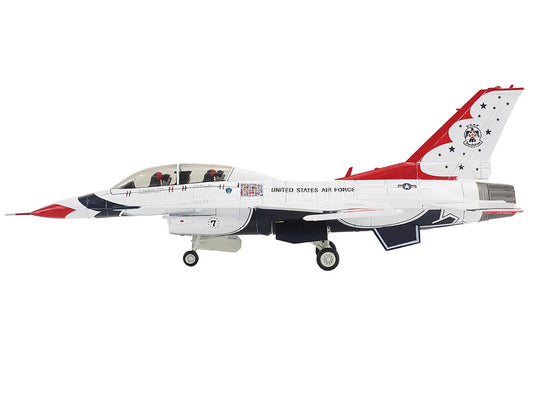 Lockheed F-16D Fighting Falcon Fighter Aircraft "No.7 Thunderbirds Nellis Air Force Base" (2017) United States Air Force "Air Power Series" 1/72 Diecast Model by Hobby Master by Hobby Master
