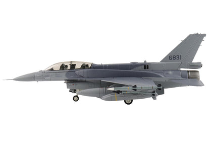 Lockheed F-16D Fighting Falcon Fighter Aircraft "6831 Block 70" (2025) Republic of China Air Force "Air Power Series" 1/72 Diecast Model by Hobby Master by Hobby Master