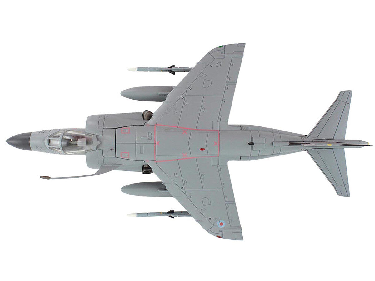 British Aerospace Sea Harrier FA.2 Aircraft with Sea Eagle Missiles "ZH804 Fairford" (2002) British Royal Navy "Air Power Series" 1/72 Diecast Model by Hobby Master by Hobby Master