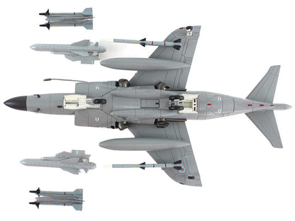 British Aerospace Sea Harrier FA.2 Aircraft with Sea Eagle Missiles "ZH804 Fairford" (2002) British Royal Navy "Air Power Series" 1/72 Diecast Model by Hobby Master by Hobby Master