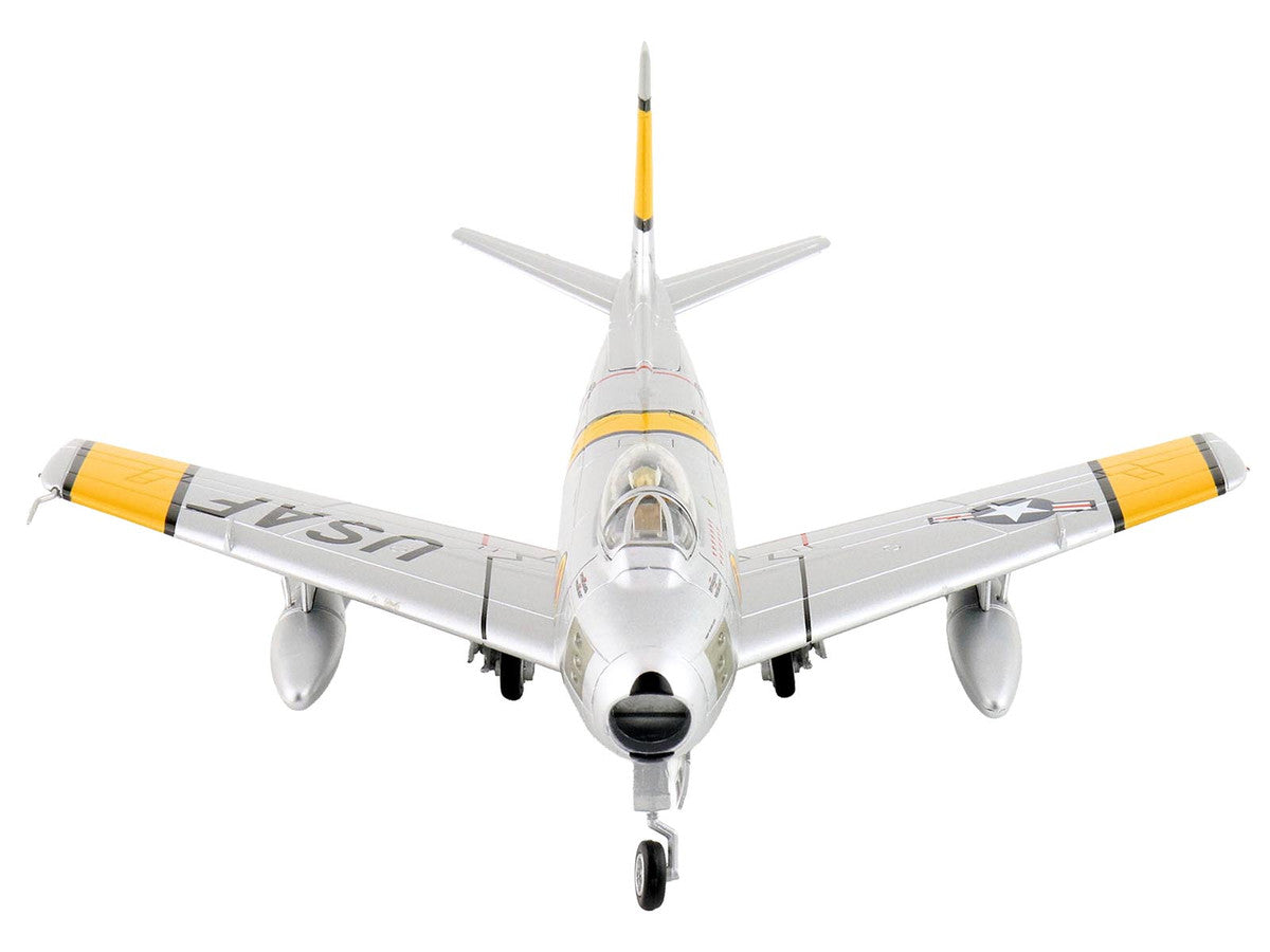 North American F-86E Sabre Fighter Aircraft "51-2752 Colonel George Andrew Davis Jr. 4th FIG 334th FIS" (1952) United States Air Force "Air Power Series" 1/72 Diecast Model by Hobby Master by Hobby Master