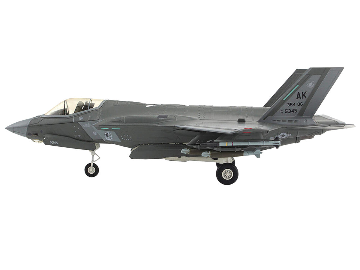 Lockheed Martin F-35A Lightning II Aircraft "5345 354th Operations Group Eielson Air Force Base Alaska" (2020s) United States Air Force "Air Power Series" 1/72 Diecast Model by Hobby Master by Hobby Master
