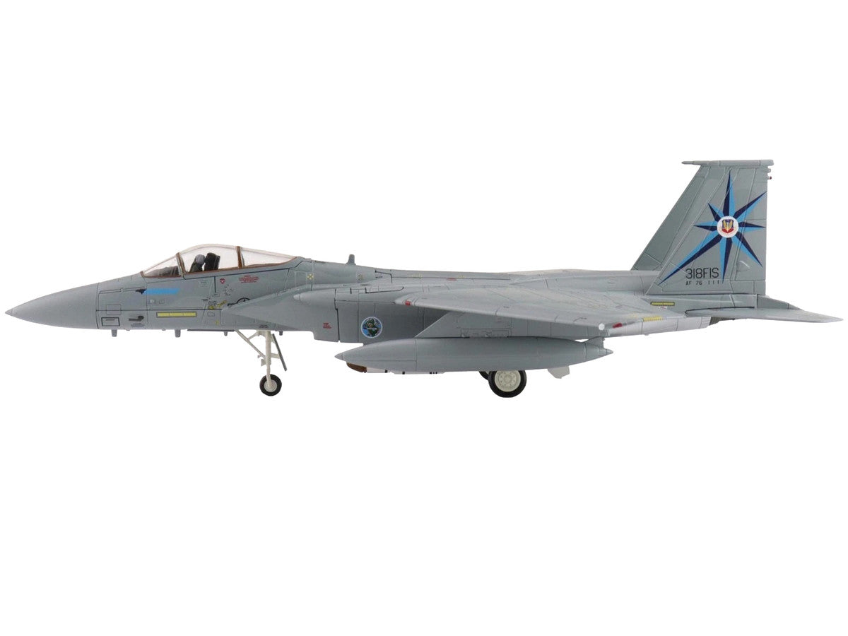 McDonnell Douglas F-15A Eagle Fighter Aircraft "76-0111 318th Fighter Interceptor Squadron" United States Air Force "Air Power Series" 1/72 Diecast Model by Hobby Master by Hobby Master