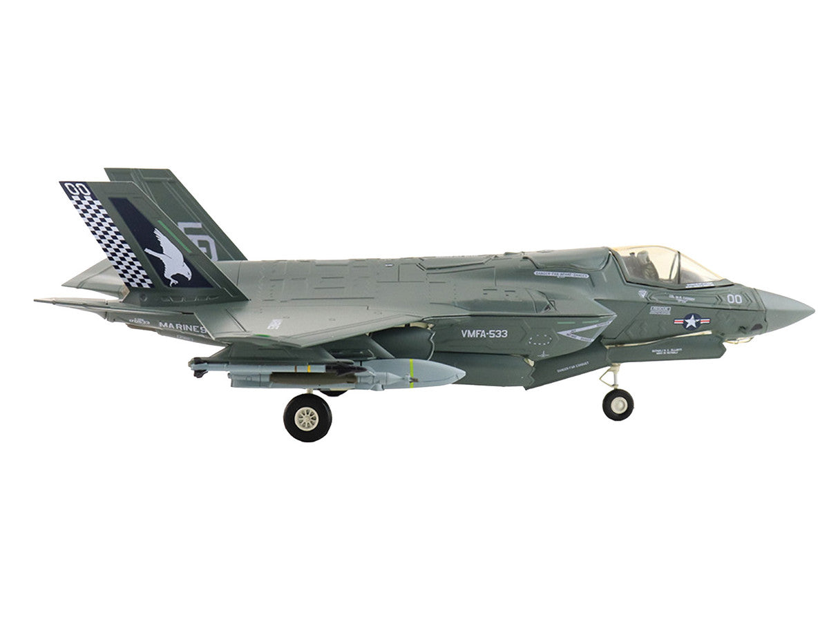 Lockheed Martin F-35B Lightning II Aircraft (Beast Mode) "170533 VMFA-533 Hawks" (2025) United States Marine Corps "Air Power Series" 1/72 Diecast Model by Hobby Master by Hobby Master