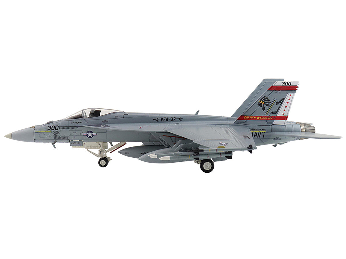 Boeing F/A-18E Super Hornet Fighter Aircraft "168910 Golden Warriors VFA-87 Operation Inherent Resolve" (2017) United States Navy "Air Power Series" 1/72 Diecast Model by Hobby Master by Hobby Master
