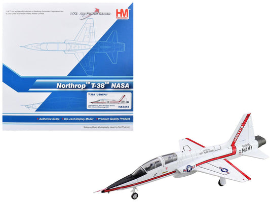 Northrop T-38A Talon Aircraft "61-0856 United States Naval Test Pilot School NAS Patuxent River NASA" (2005) United States Navy "Air Power Series" 1/72 Diecast Model by Hobby Master by Hobby Master