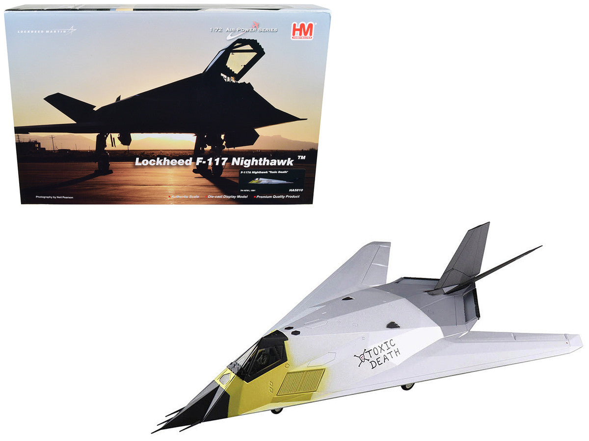 Lockheed F-117A Nighthawk Stealth Aircraft "Toxic Death" (1991) "Air Power Series" 1/72 Diecast Model by Hobby Master by Hobby Master