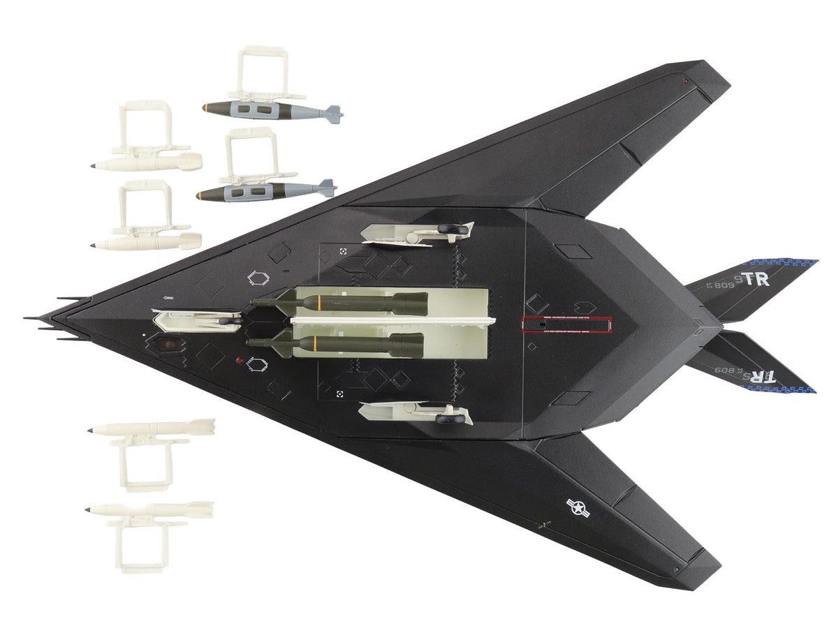 Lockheed YF-117 Nighthawk Stealth Aircraft "79-10782 410th FTS Edwards AFB" (2005) United States Air Force "Air Power Series" 1/72 Diecast Model by Hobby Master by Hobby Master