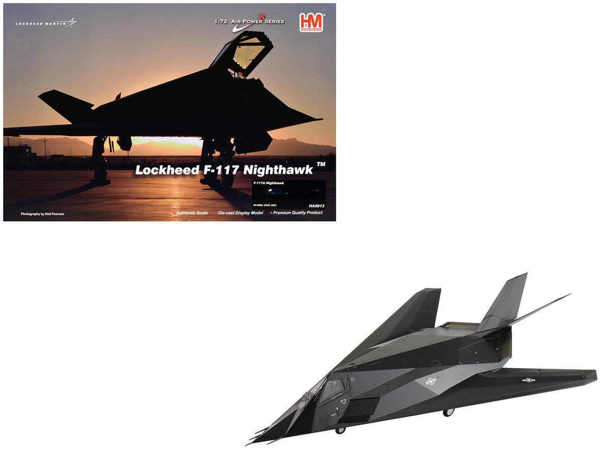Lockheed YF-117 Nighthawk Stealth Aircraft "79-10782 410th FTS Edwards AFB" (2005) United States Air Force "Air Power Series" 1/72 Diecast Model by Hobby Master by Hobby Master