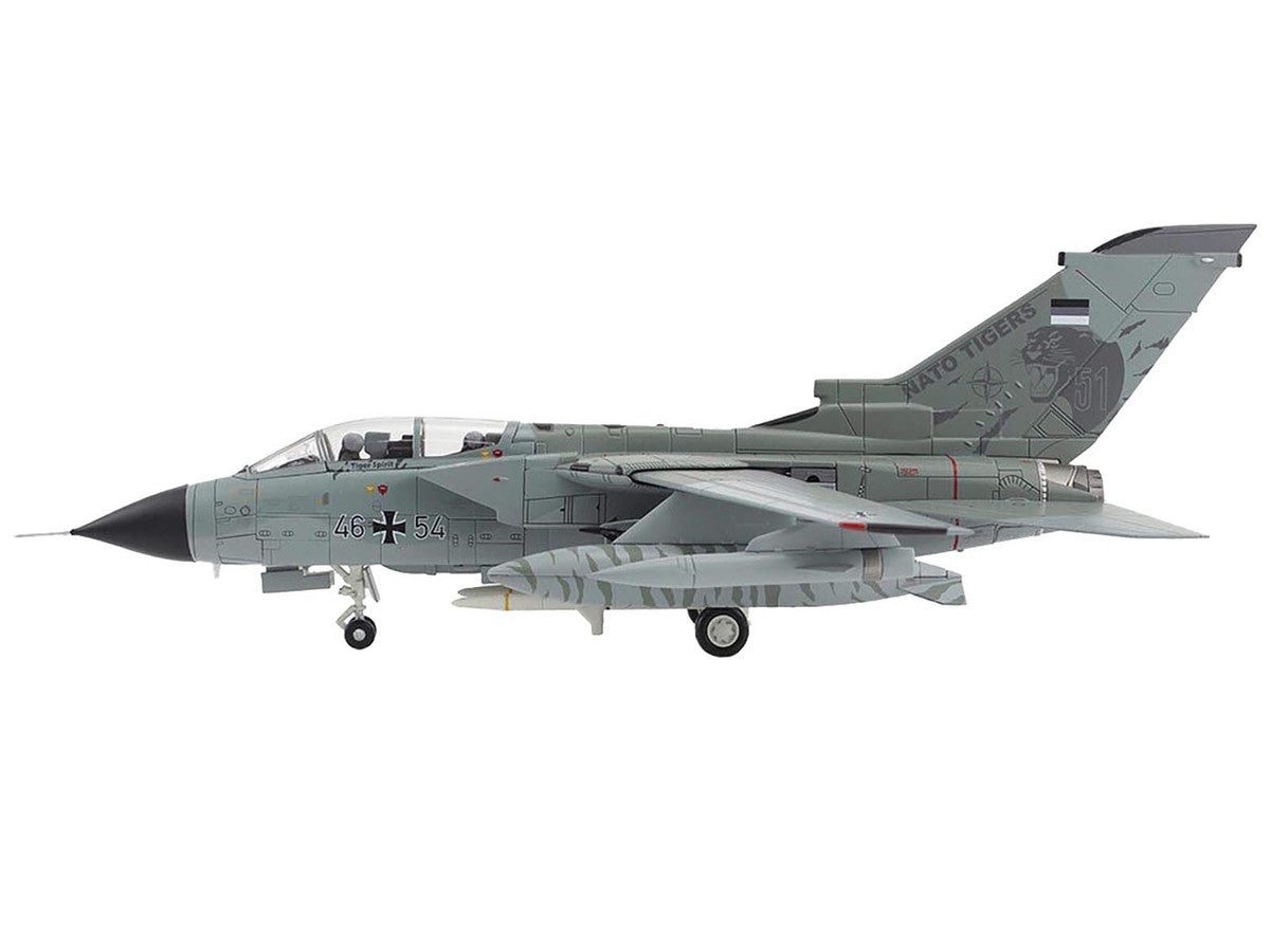 Panavia Tornado ECR Fighter-Bomber Aircraft "46+54 Tactical Air Wing 51 Schleswig-Jagel Air Base Germany" (2017) German Luftwaffe "Air Power Series" 1/72 Diecast Model by Hobby Master by Hobby Master
