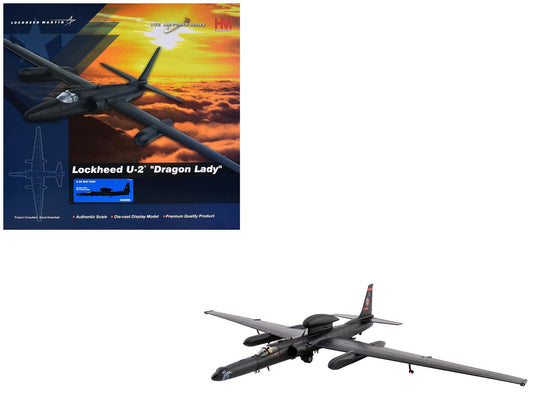 Lockheed U-2S Dragon Lady Aircraft "80-1094 RAF Fairford Royal International Air Tattoo" (2025) United States Air Force "Air Power Series" 1/72 Diecast Model by Hobby Master by Hobby Master