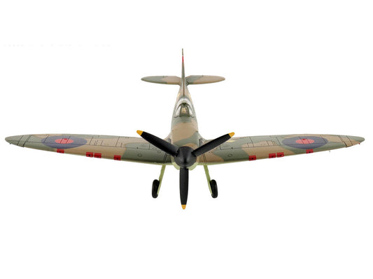Supermarine Spitfire Mk.1a Fighter Aircraft "X4009 Flight Lieutenant P.C. Hughes" (1940) British Royal Air Force "Air Power Series" 1/48 Diecast Model by Hobby Master by Hobby Master