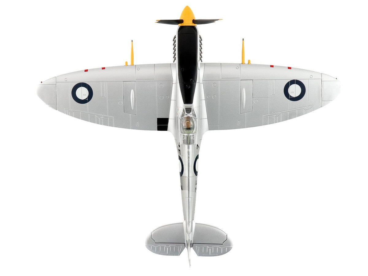 Supermarine Spitfire Mk VIII Fighter Aircraft "A53-379 Flight Lieutenant David Glaser No. 549 Squadron Strauss Airstrip" (1944) Royal Australian Air Force "Air Power Series" 1/48 Diecast Model by Hobby Master by Hobby Master