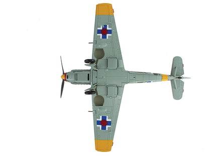 Messerschmitt Bf 109E-3 Fighter Aircraft "White 2 Jan Reznak 13.(slow)/JG 52 Kraznodar USSR" (1943) German Luftwaffe "Air Power Series" 1/48 Diecast Model by Hobby Master by Hobby Master