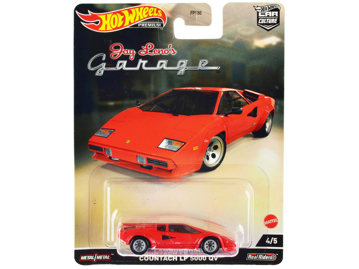 Lamborghini Countach LP 5000 QV Red "Jay Leno’s Garage" Diecast Model Car by Hot Wheels by Hotwheels