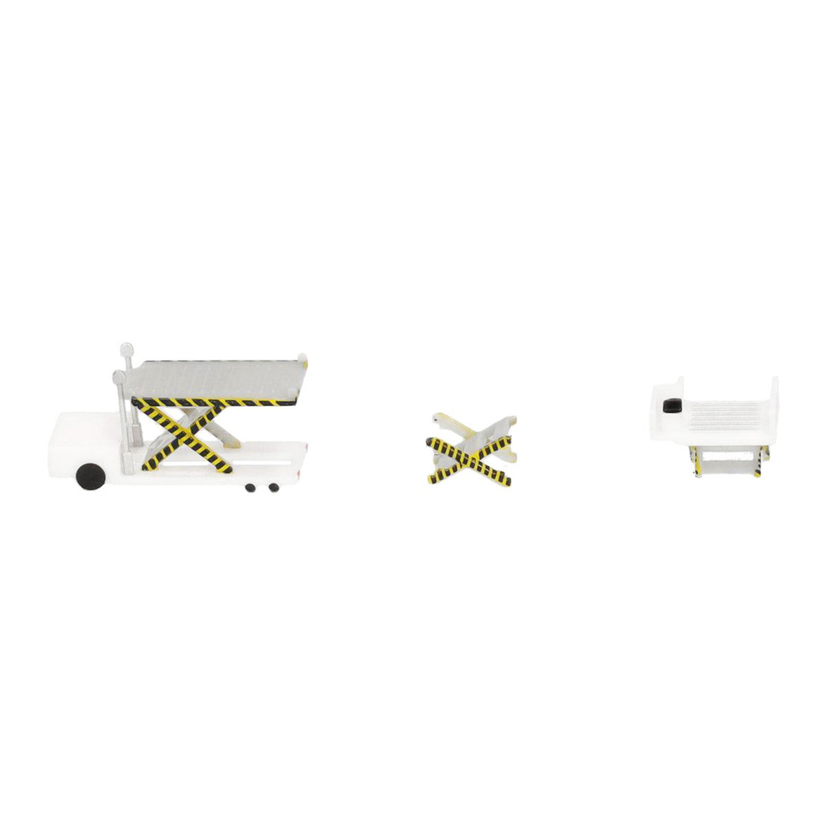 Container Loader 2 Vehicle Set White 1/500 Diecast Model by Herpa by GeminiJets