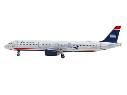 Airbus A321 Commercial Aircraft "American Airlines" (N578UW) Gray with Blue Tail 1/500 Diecast Model by Herpa by Herpa