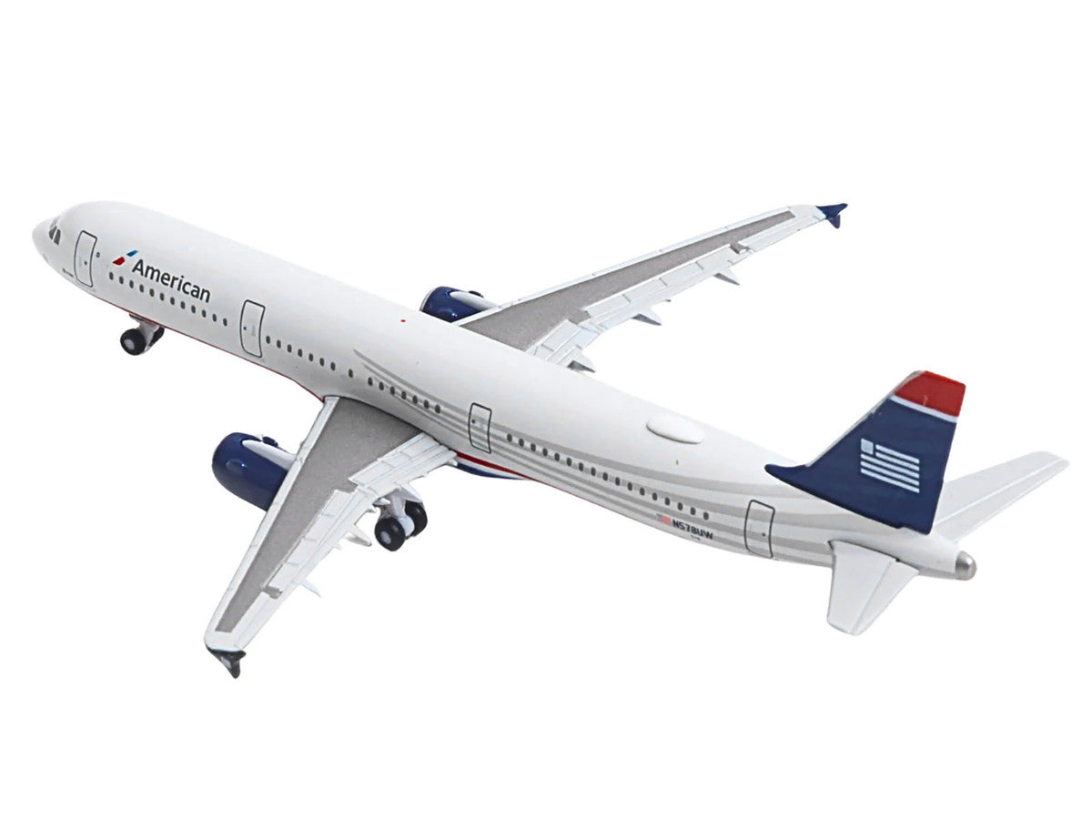 Airbus A321 Commercial Aircraft "American Airlines" (N578UW) Gray with Blue Tail 1/500 Diecast Model by Herpa by Herpa