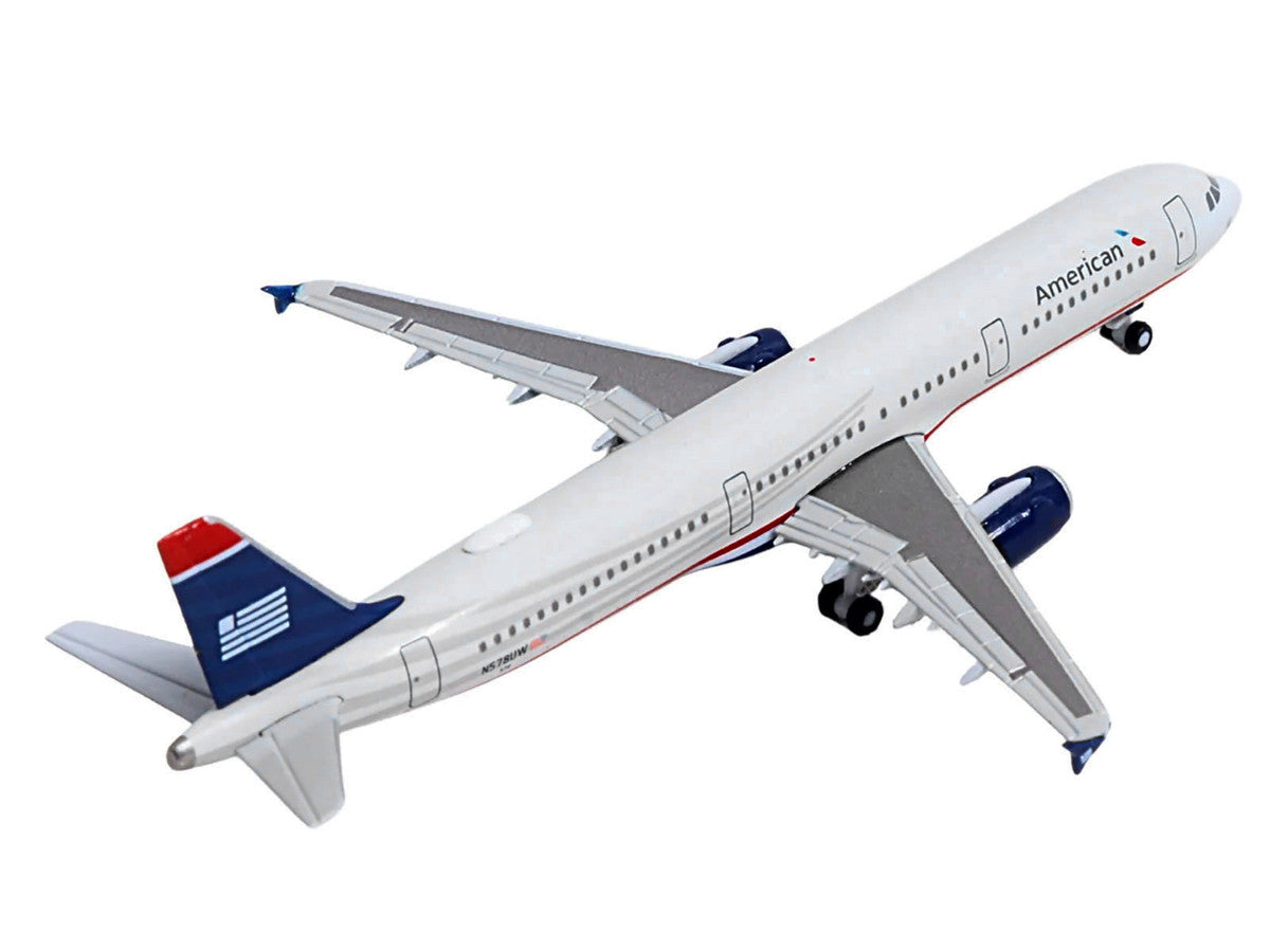 Airbus A321 Commercial Aircraft "American Airlines" (N578UW) Gray with Blue Tail 1/500 Diecast Model by Herpa by Herpa