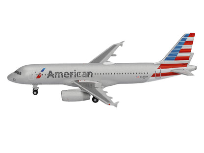 Airbus A320 Commercial Aircraft "American Airlines" (N680AW) Silver with Blue and Red Tail 1/500 Diecast Model Airplane by Herpa by Herpa