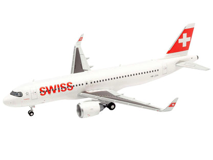 Airbus A220-100 Commercial Aircraft "Swiss International Air Lines" (HB-JBH) White with Red Tail 1/200 Diecast Model Airplane by Herpa by Herpa
