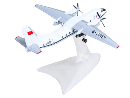 Xian Y-7 Commercial Aircraft "CAAC Airlines" (B-3457) White with Blue Stripes 1/200 Diecast Model by Herpa by Herpa