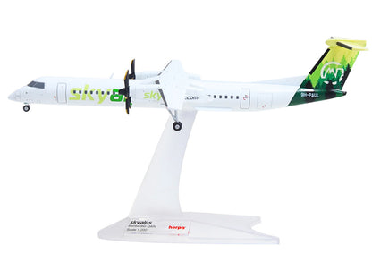 Bombardier Q400 Commercial Aircraft "Sky Alps" (9H-PAUL) White with Green Tail Graphics 1/200 Diecast Model by Herpa by Herpa