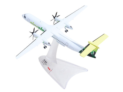 Bombardier Q400 Commercial Aircraft "Sky Alps" (9H-PAUL) White with Green Tail Graphics 1/200 Diecast Model by Herpa by Herpa