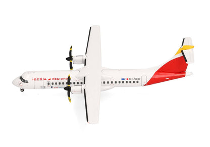 ATR 72-600 Commercial Aircraft "Iberia Regional" (9H-NCD) White with Red Tail 1/200 Diecast Model Airplane by Herpa by Herpa