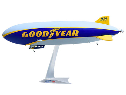 Zeppelin NT Aircraft "Goodyear Blimp - Wingfoot One" (N1A) Gray and Blue with Yellow Stripes 1/200 Diecast Model by Herpa by Herpa