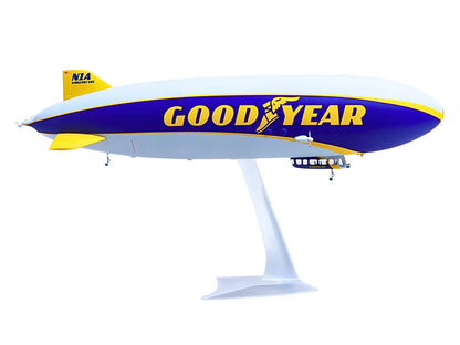 Zeppelin NT Aircraft "Goodyear Blimp - Wingfoot One" (N1A) Gray and Blue with Yellow Stripes 1/200 Diecast Model by Herpa by Herpa