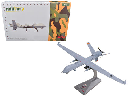 General Atomics MQ-9A Reaper Block 5 UAV "New York Air National Guard 108th Attack Squadron Hancock Field Air National Guard Base" United States Air Force "Military" Series 1/72 Diecast Model by Herpa by Herpa