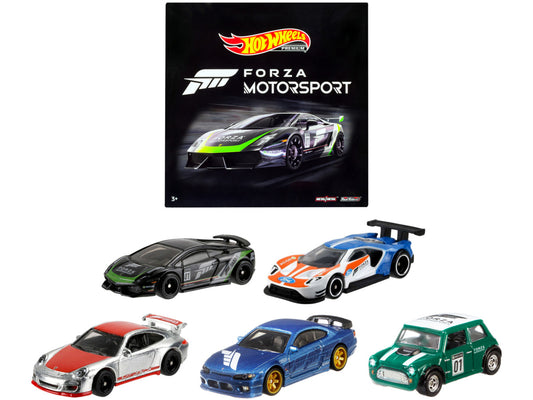 "Forza Motorsport" 5 piece Set Diecast Model Cars by Hot Wheels by Hotwheels
