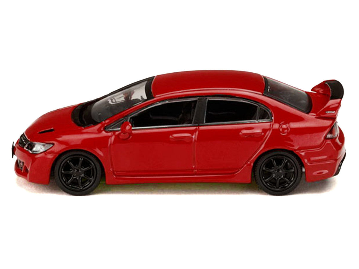 Honda Civic Mugen RR (FD2) RHD (Right Hand Drive) Milano Red "JDM64" Series 1/64 Diecast Model Car by Hobby Japan by Hobby Japan