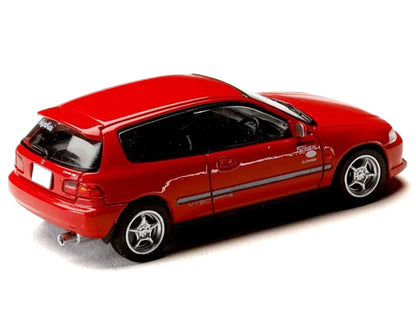 Honda Civic (EG6) RHD (Right Hand Drive) "Myogi Night Kids" Red "Initial D" (1995-2013) Manga "Diorama Set Series" 1/64 Diecast Model car by Hobby Japan by Hobby Japan