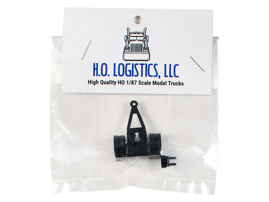 Trailer Dolly Black Kit 1/87 (HO) Plastic Model Car by HO Logistics by HO Logistics Replicas