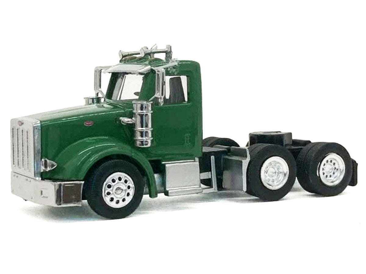 Peterbilt 367 Day Cab Green 1/87 (HO) Scale Plastic Model Car by HO Logistics by HO Logistics Replicas