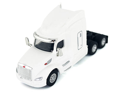 Peterbilt 579 Sleeper Cab White 1/87 (HO) Plastic Model Car by HO Logistics by HO Logistics Replicas