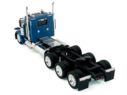 Peterbilt 589 3-Axel Day Cab Blue Metallic 1/87 (HO) Plastic Model Car by HO Logistics by HO Logistics Replicas