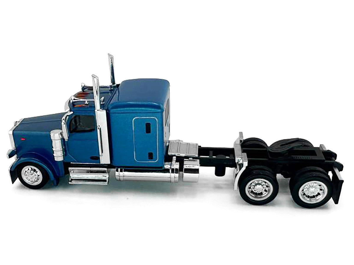 Peterbilt 589 Truck with 72 Inch Sleeper Blue Metallic 1/87 (HO) Plastic Model Car by HO Logistics by HO Logistics Replicas