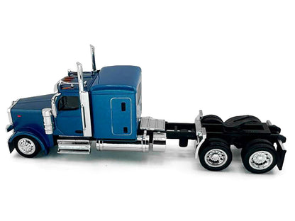 Peterbilt 589 Truck with 72 Inch Sleeper Blue Metallic 1/87 (HO) Plastic Model Car by HO Logistics by HO Logistics Replicas